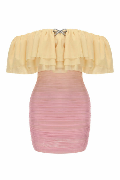 Nana Jacqueline Rosabelle Dress: Pink Mini Dress for Birthday Celebration Pink