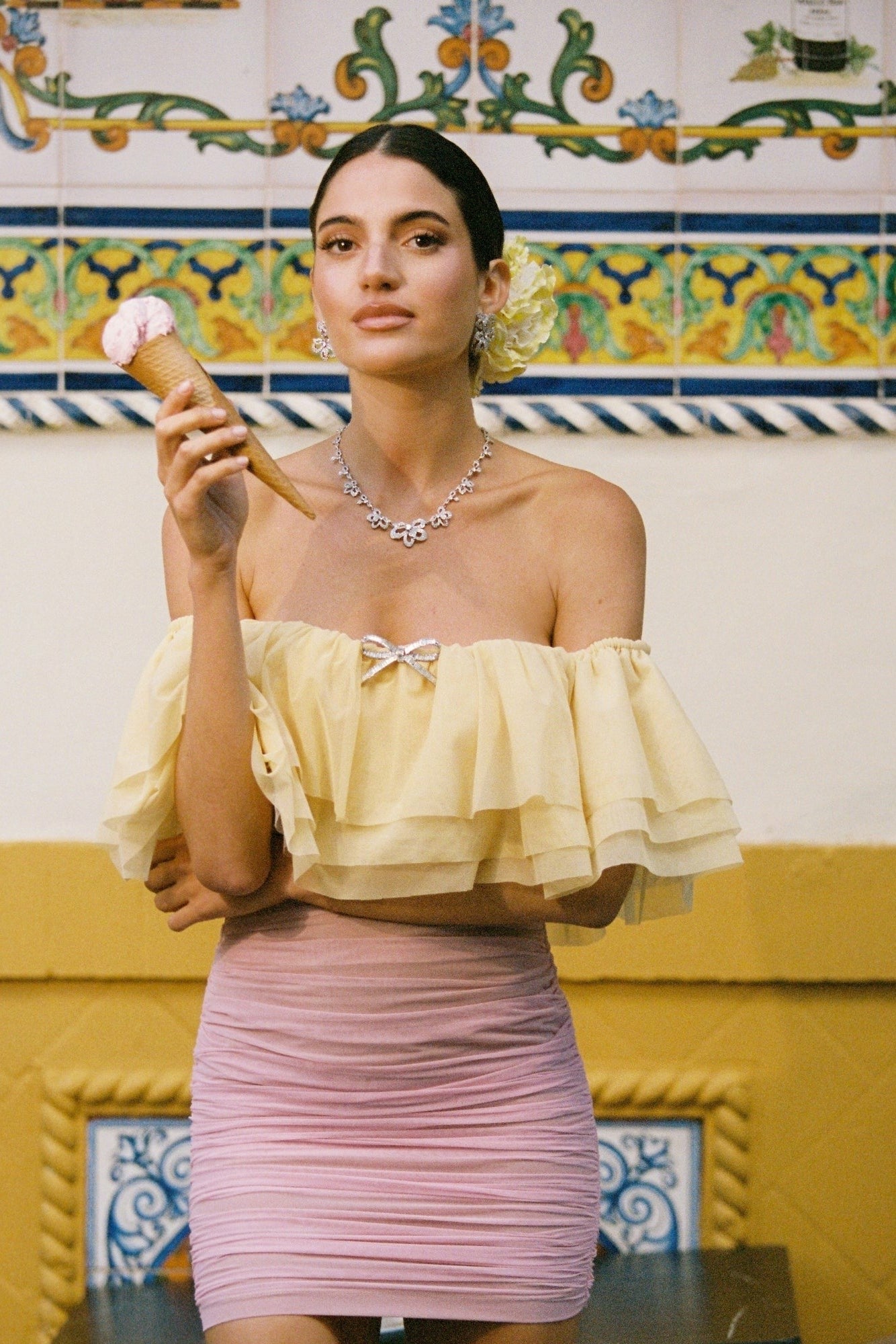 Nana Jacqueline Rosabelle Dress: Pink Mini Dress for Birthday Celebration Pink