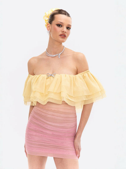 Nana Jacqueline Rosabelle Dress: Pink Mini Dress for Birthday Celebration Pink