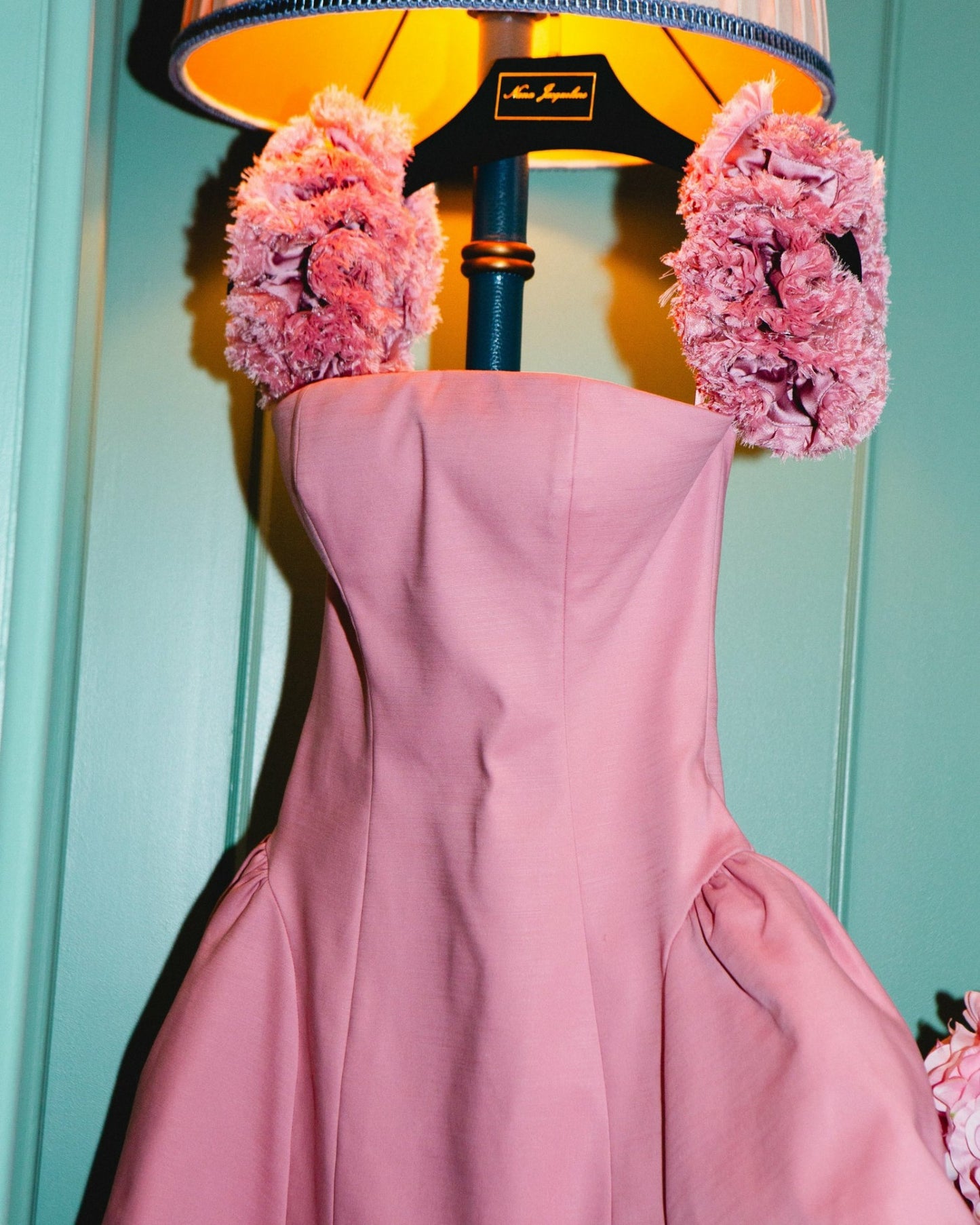 Nana Jacqueline Flora Dress: Pink Mini Dress for Birthday Celebration Pink