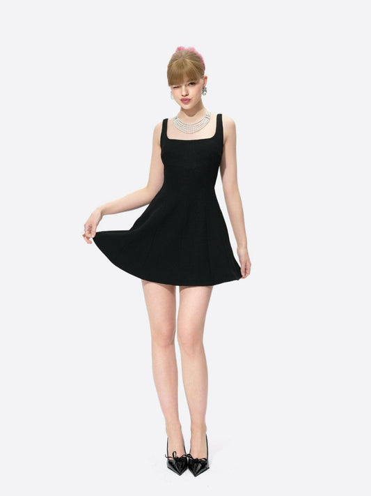Nana Jacqueline Marianne Dress: Black Mini Dress for Date Night Black