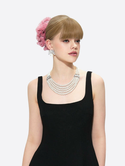 Nana Jacqueline Marianne Dress: Black Mini Dress for Date Night Black