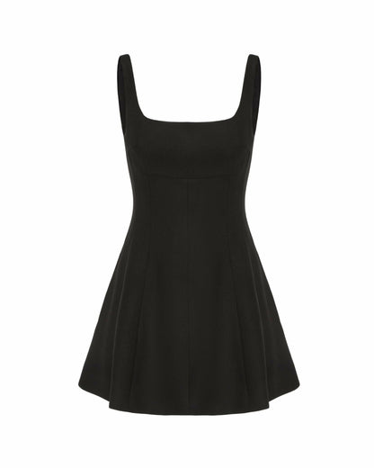 Nana Jacqueline Marianne Dress: Black Mini Dress for Date Night Black