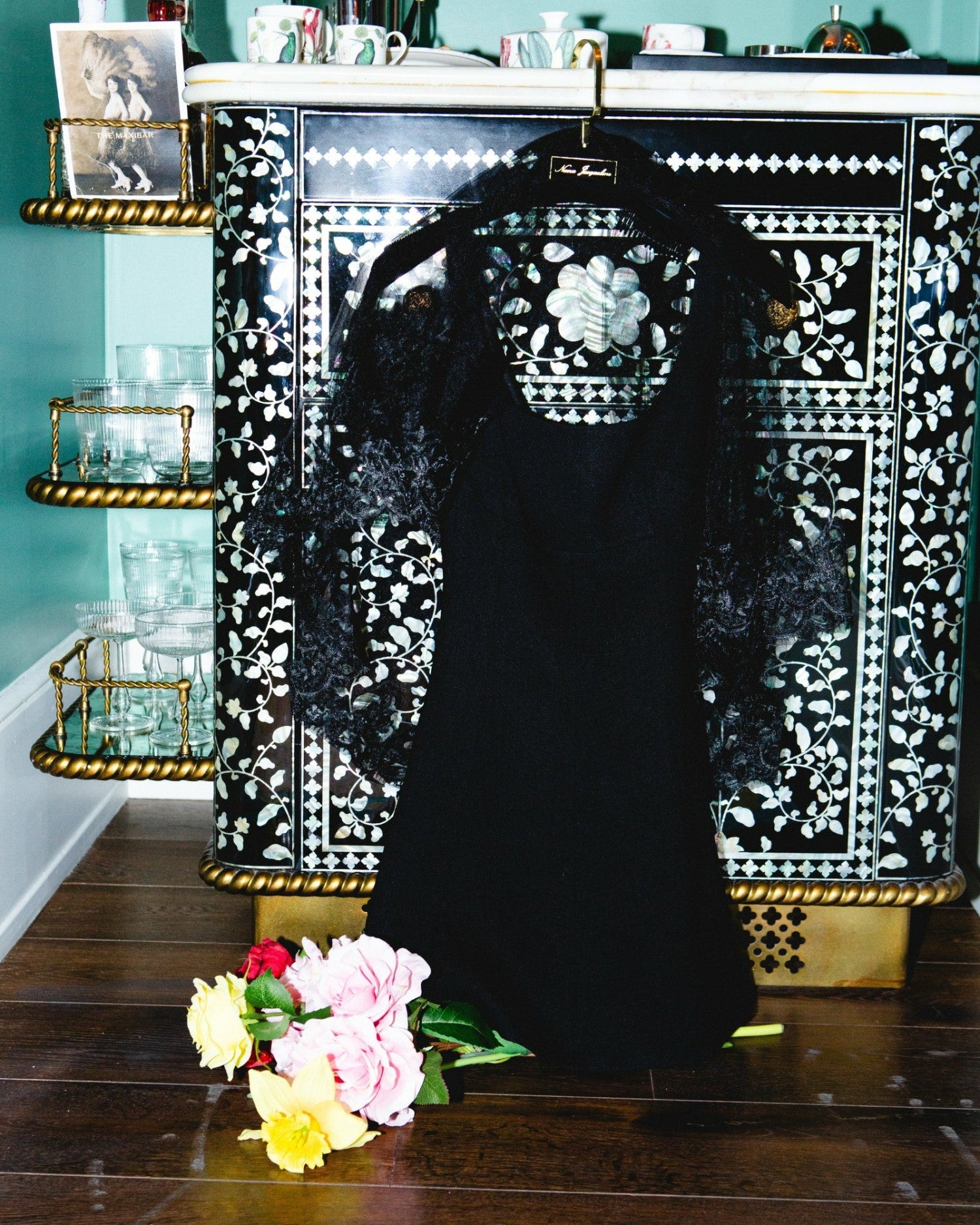 Nana Jacqueline Marianne Dress: Black Mini Dress for Date Night Black