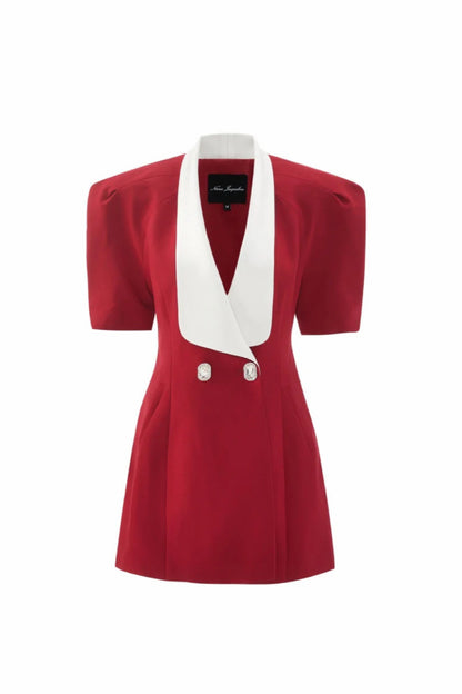 Nana Jacqueline Alia Dress: Red Mini Dress for Birthday Celebration Red