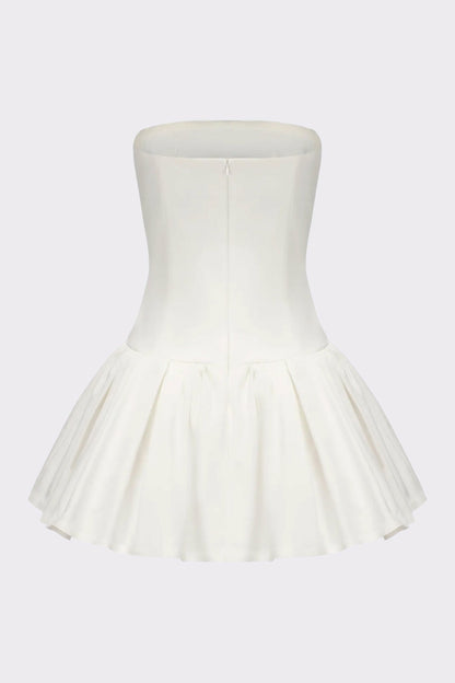 Nana Jacqueline Josie Dress: White Mini Dress for Bridal Shower White