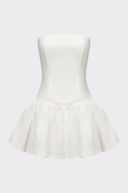 Nana Jacqueline Josie Dress: White Mini Dress for Bridal Shower White