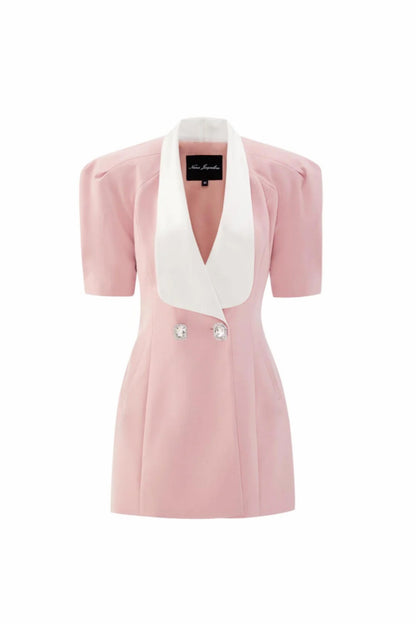 Nana Jacqueline Alia Dress: Pink Mini Dress for Birthday Celebration Pink
