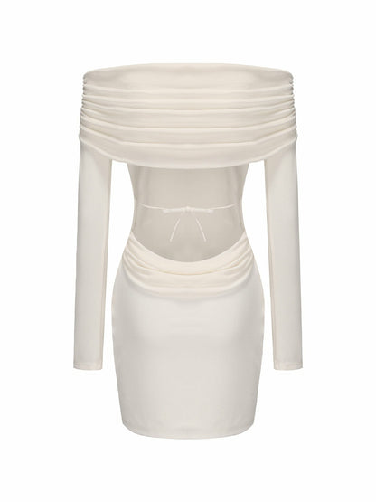 Nana Jacqueline Chantel Dress: White Mini Dress for Bridal Shower White