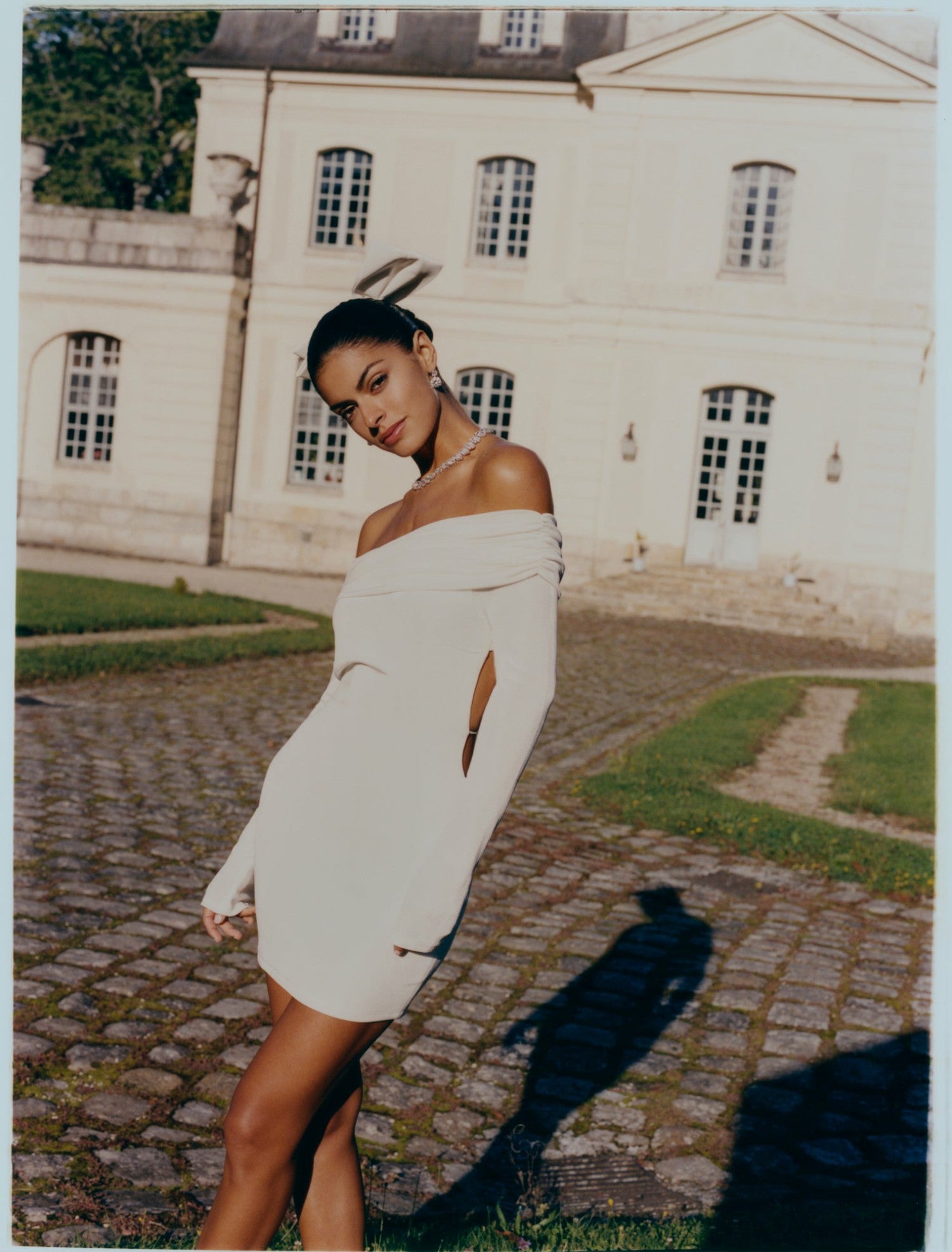Nana Jacqueline Chantel Dress: White Mini Dress for Bridal Shower White