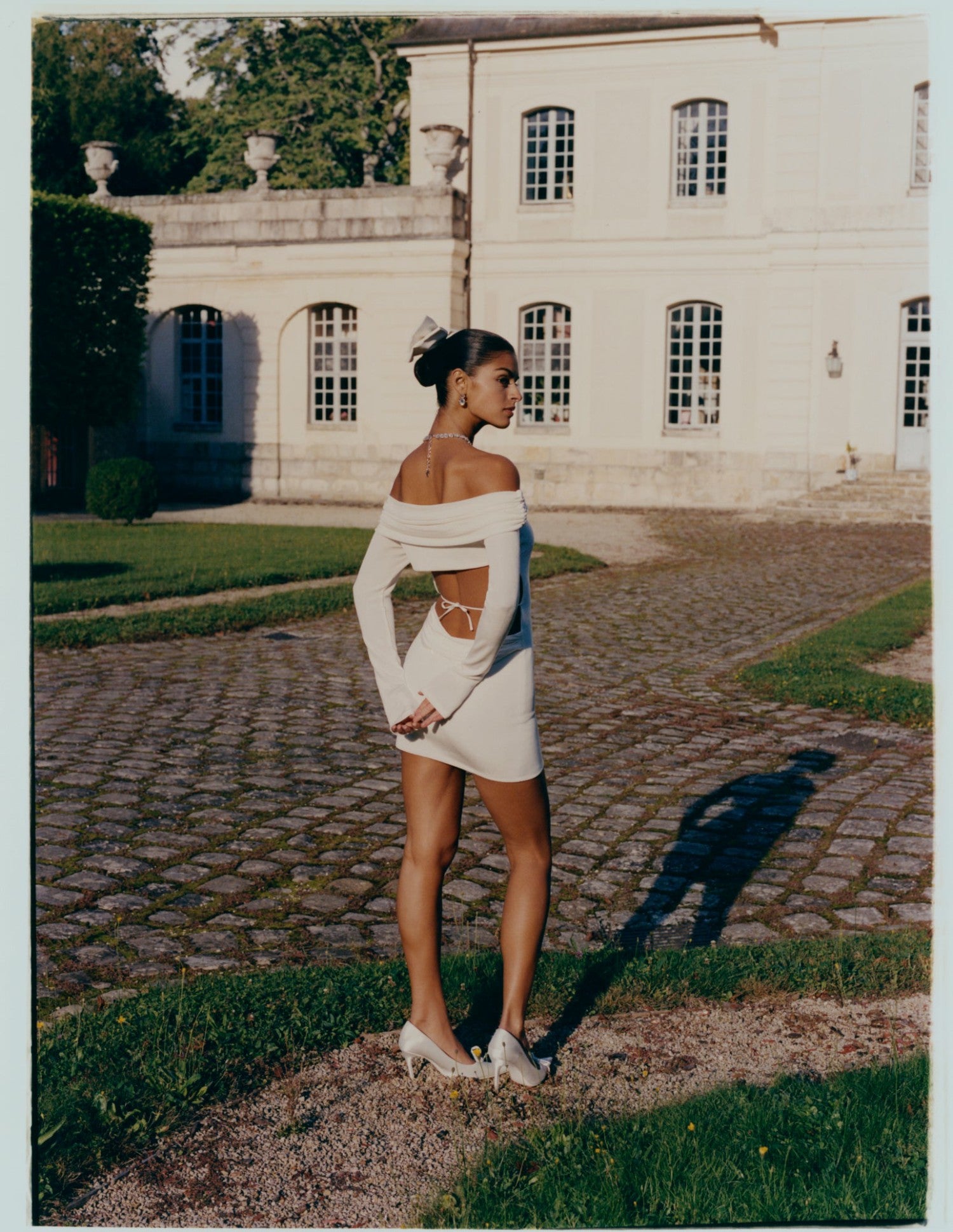 Nana Jacqueline Chantel Dress: White Mini Dress for Bridal Shower White