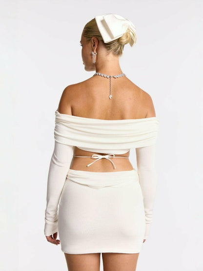 Nana Jacqueline Chantel Dress: White Mini Dress for Bridal Shower White