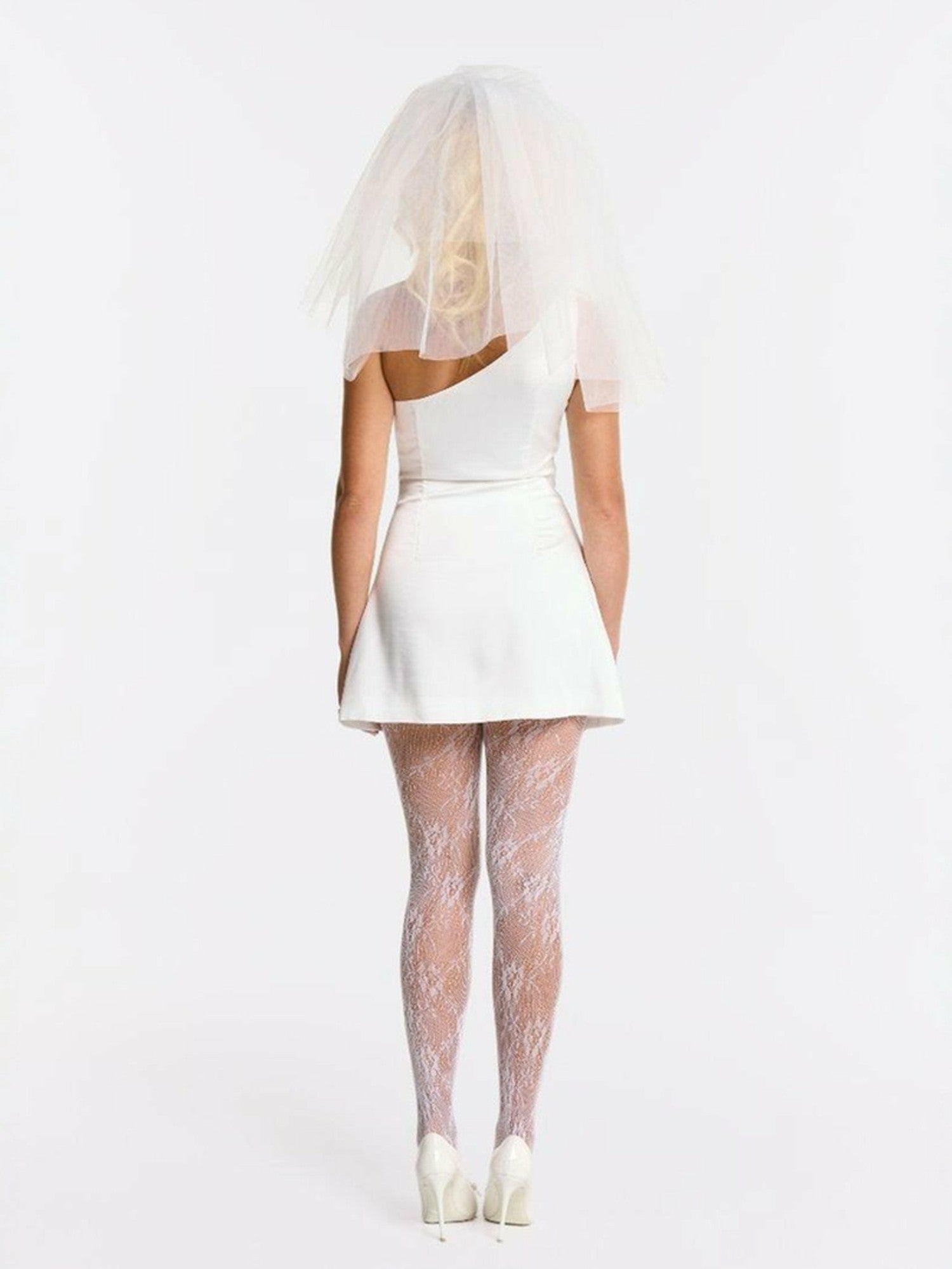Nana Jacqueline Liza Dress: White Mini Dress for Bridal Shower White