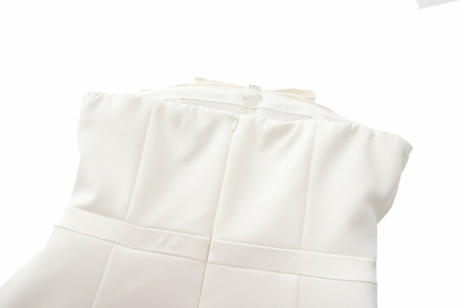 Nana Jacqueline Lucie Bow Dress: White Mini Dress for Bridal Shower White