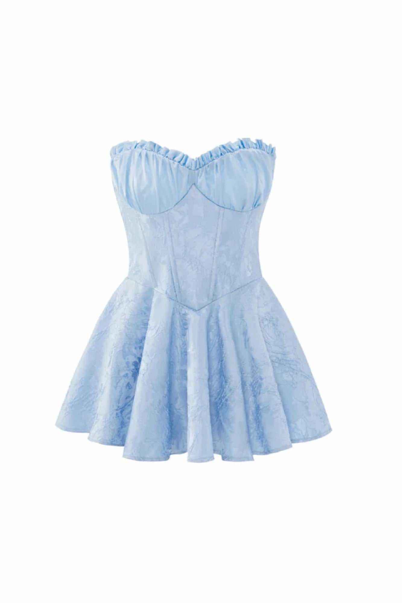 Nana Jacqueline Airina Dress: Blue Mini Dress for Graduation Blue