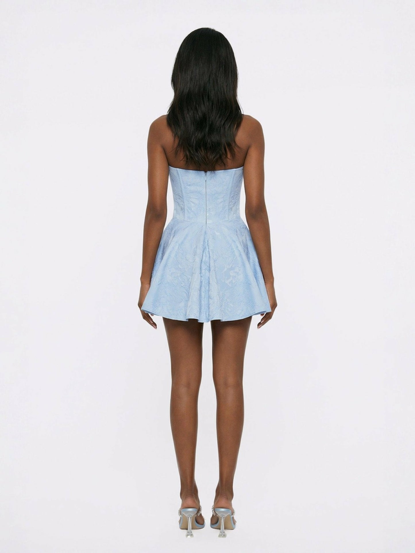 Nana Jacqueline Airina Dress: Blue Mini Dress for Graduation Blue