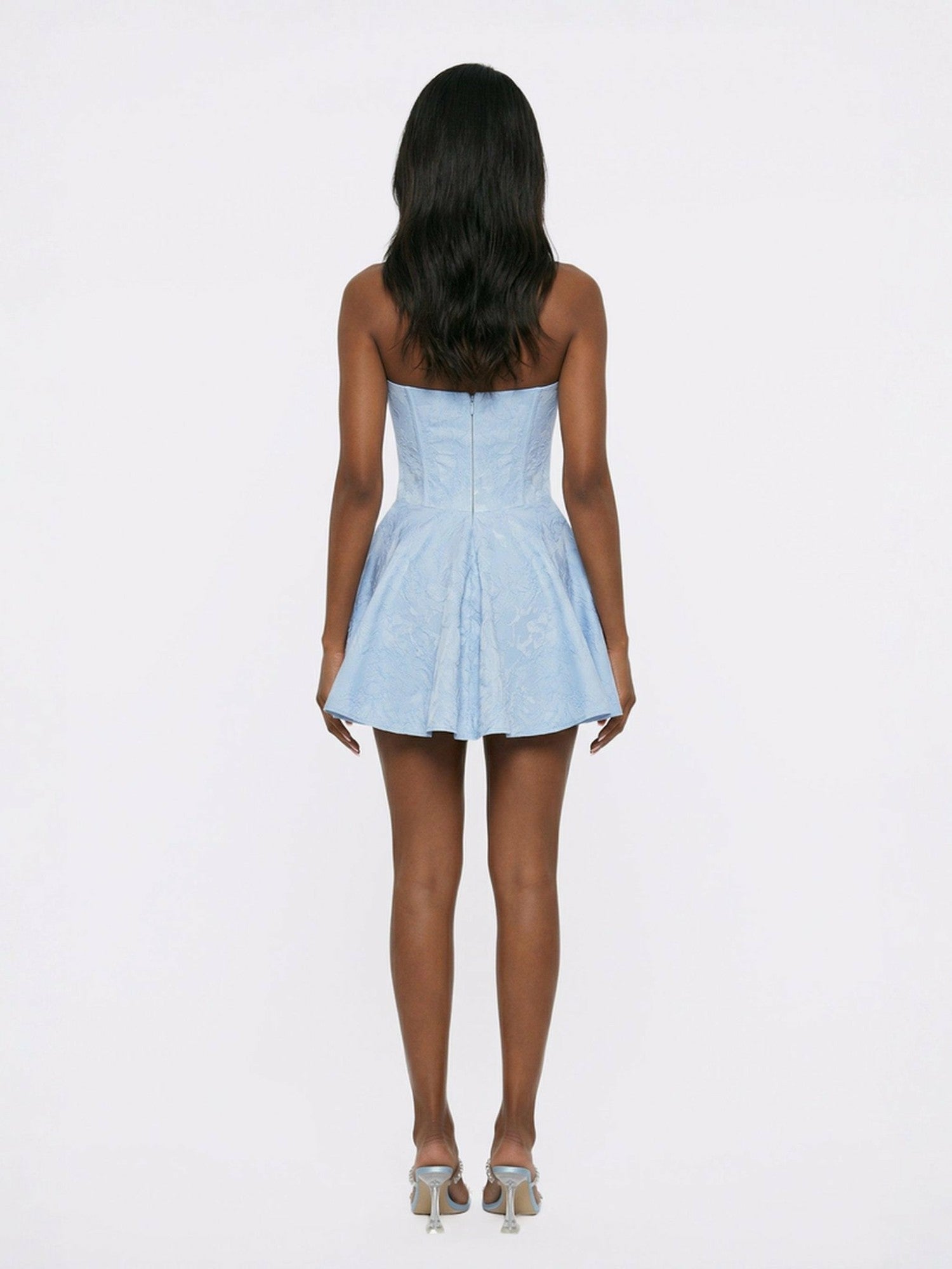 Nana Jacqueline Airina Dress: Blue Mini Dress for Graduation Blue