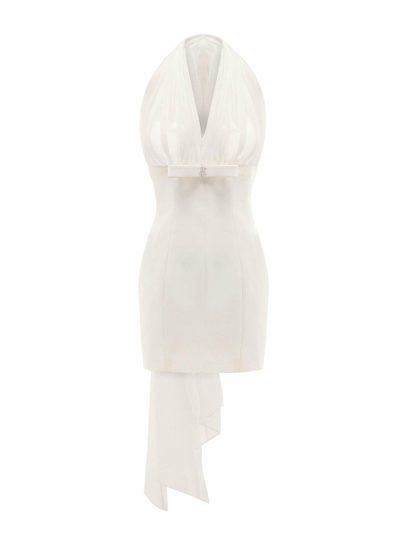 Nana Jacqueline Melinda Dress: White Mini Dress for Wedding After-Party White