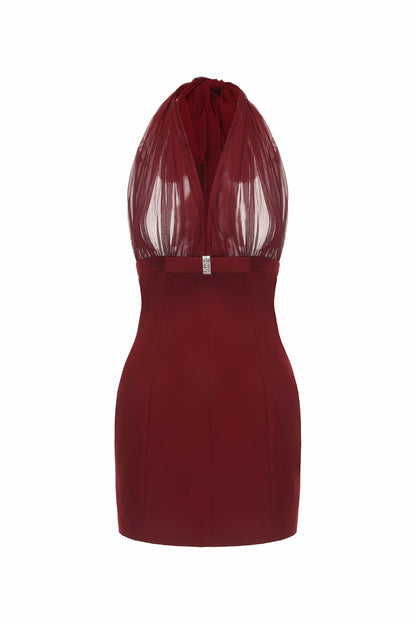 Nana Jacqueline Melinda Dress: Red Mini Dress for Cocktail Party Red