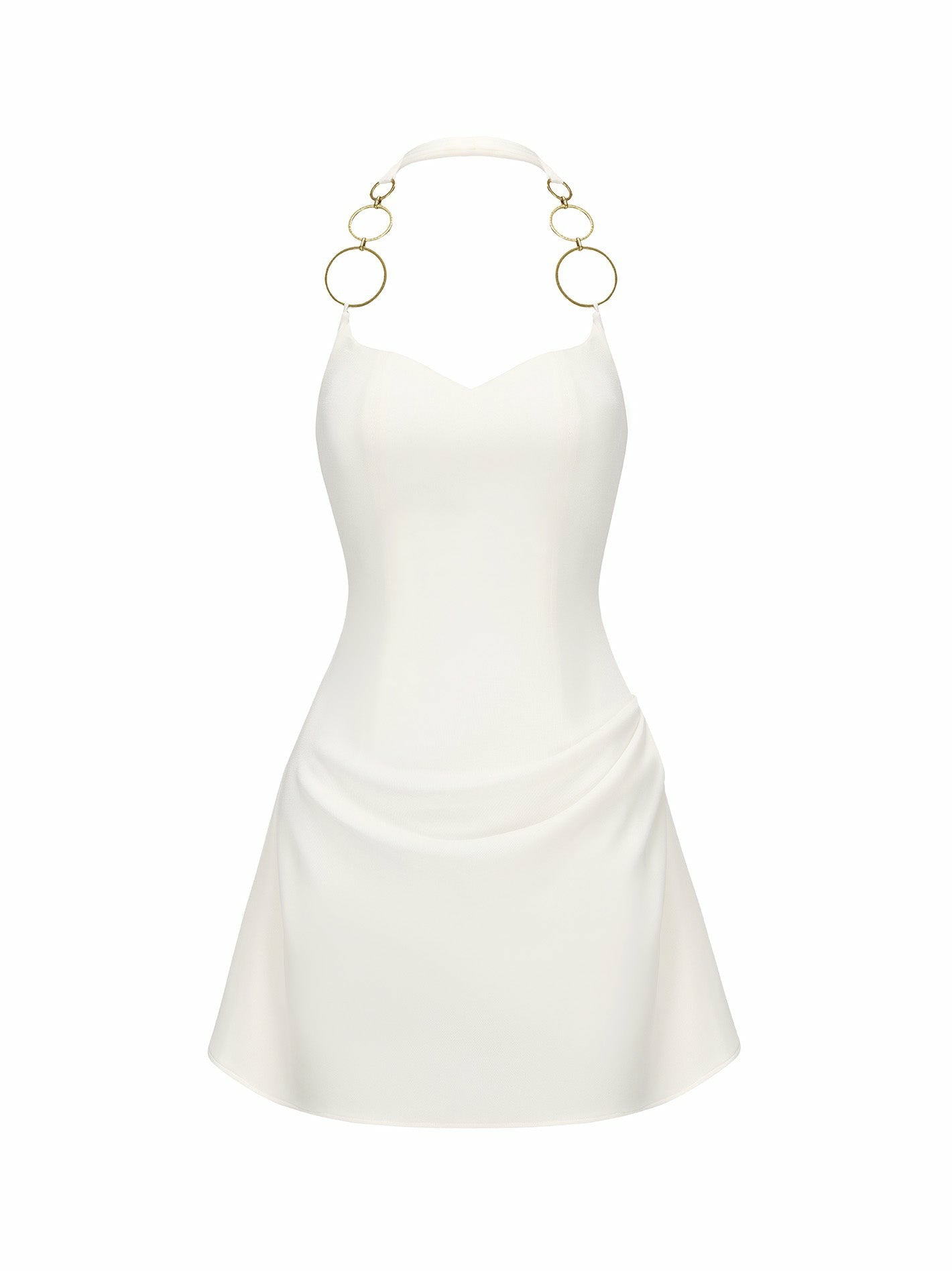 Nana Jacqueline Amira Dress: White Mini Dress for Bridal Shower White