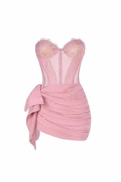 Nana Jacqueline Suzette Dress: Pink Mini Dress for Birthday Celebration Pink/Purple