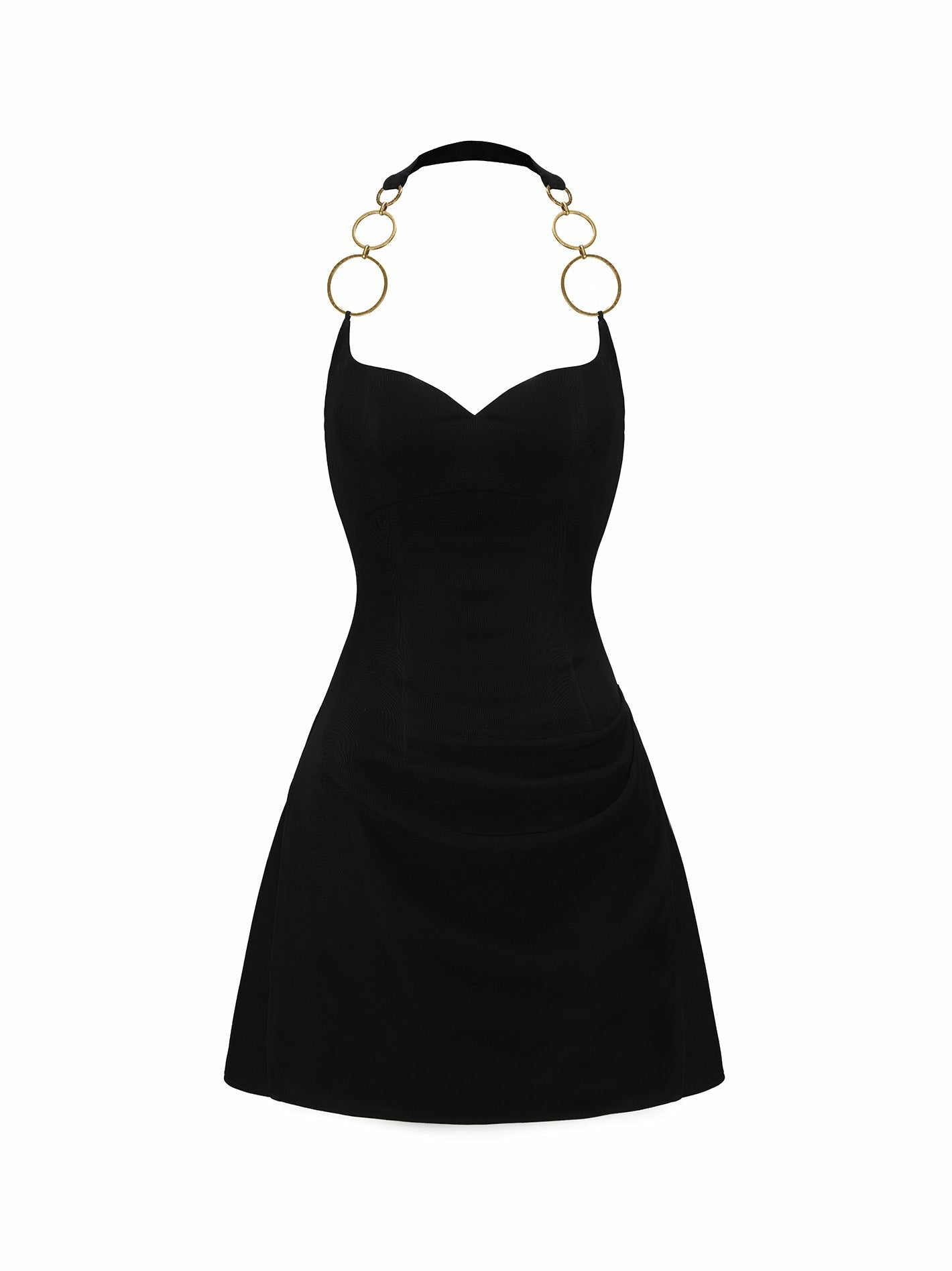 Nana Jacqueline Amira Dress: Black Mini Dress for Cocktail Party Black