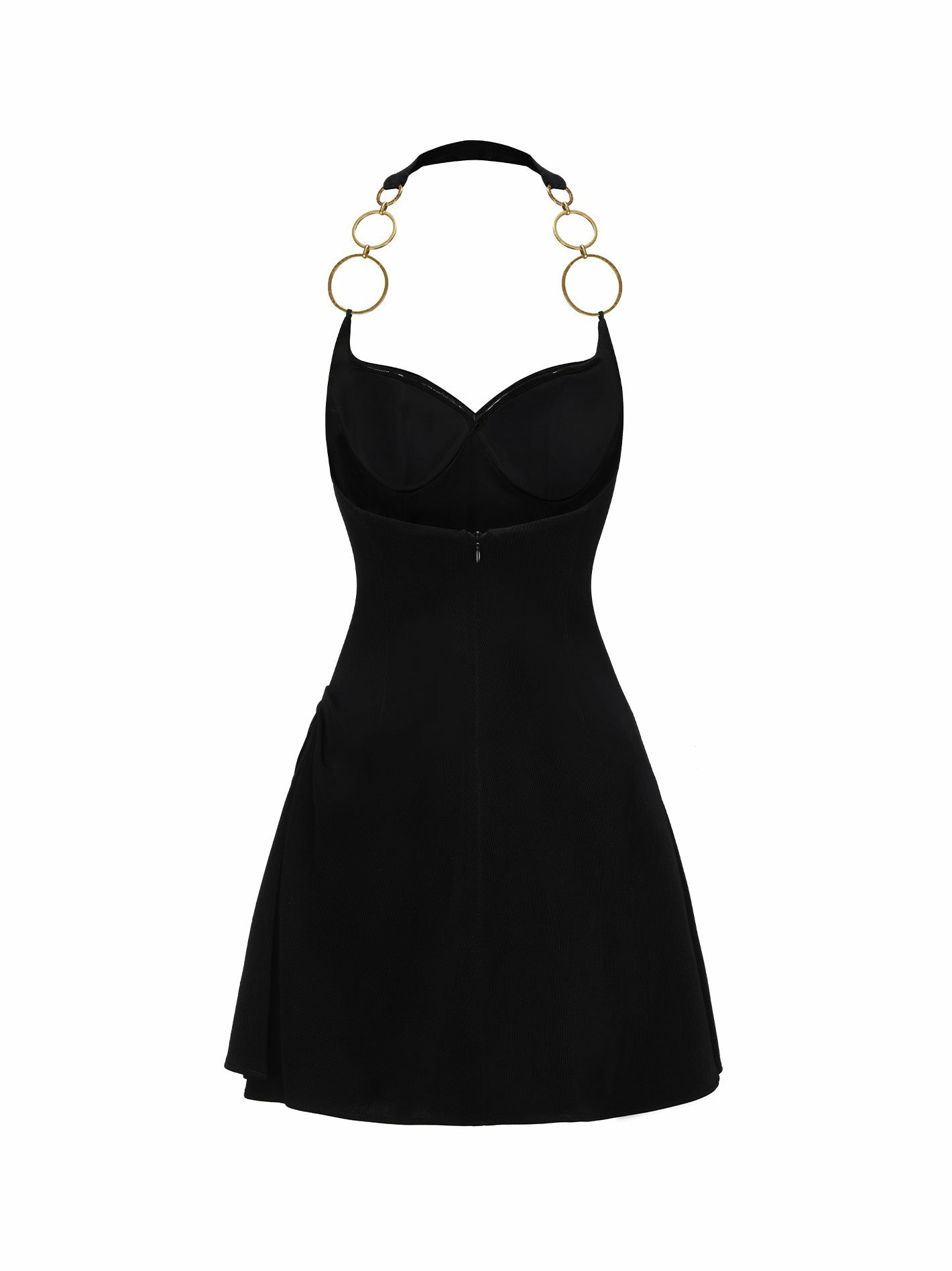 Nana Jacqueline Amira Dress: Black Mini Dress for Cocktail Party Black