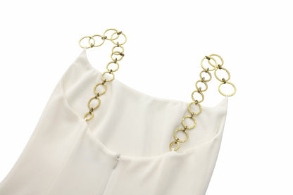 Nana Jacqueline Paloma Dress: White Mini Dress for Engagement Party White