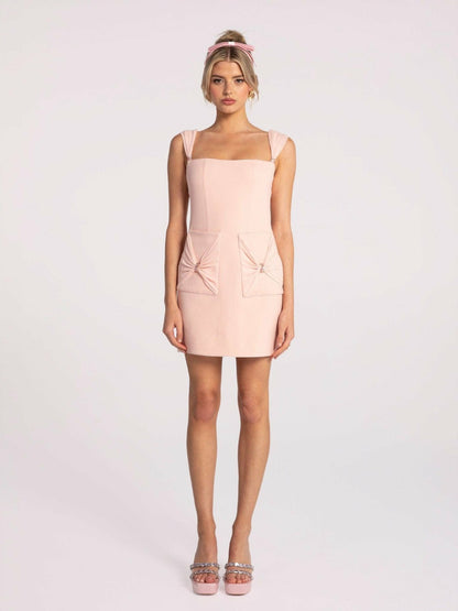 Nana Jacqueline Dionne Dress: Pink Mini Dress for Birthday Celebration Pink