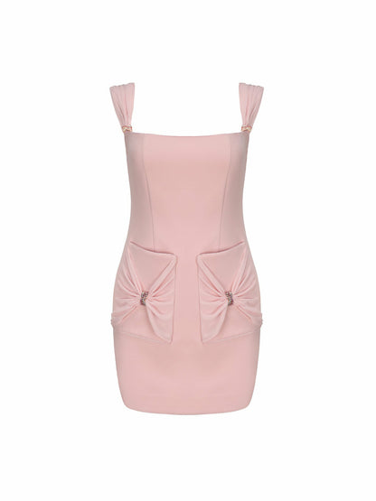 Nana Jacqueline Dionne Dress: Pink Mini Dress for Birthday Celebration Pink