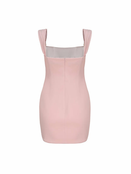 Nana Jacqueline Dionne Dress: Pink Mini Dress for Birthday Celebration Pink
