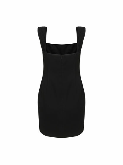 Nana Jacqueline Dionne Dress: Black Mini Dress for Cocktail Party Black