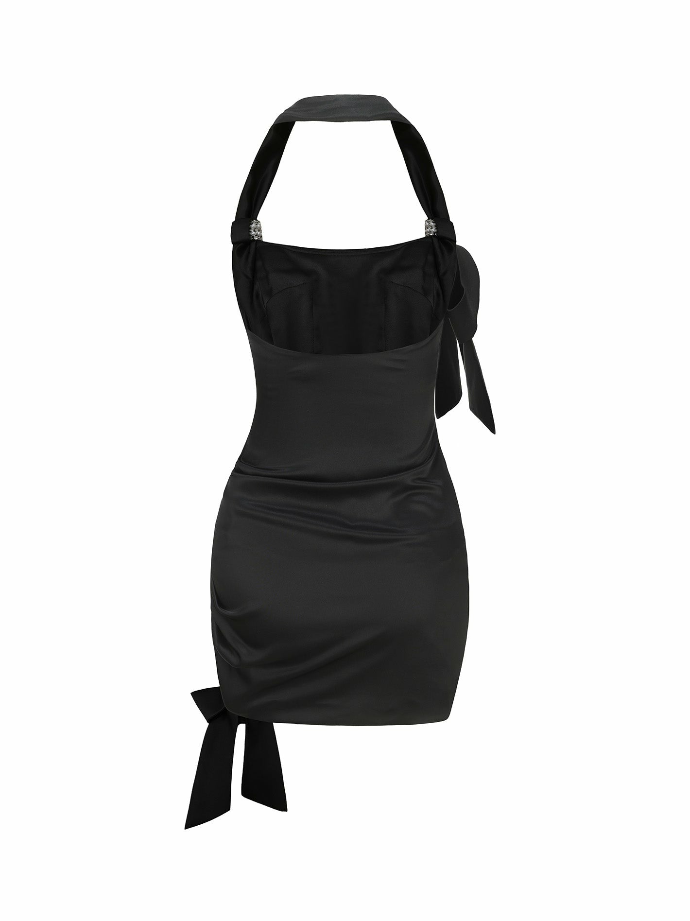Nana Jacqueline Celia Dress: Black Mini Dress for Cocktail Party Black