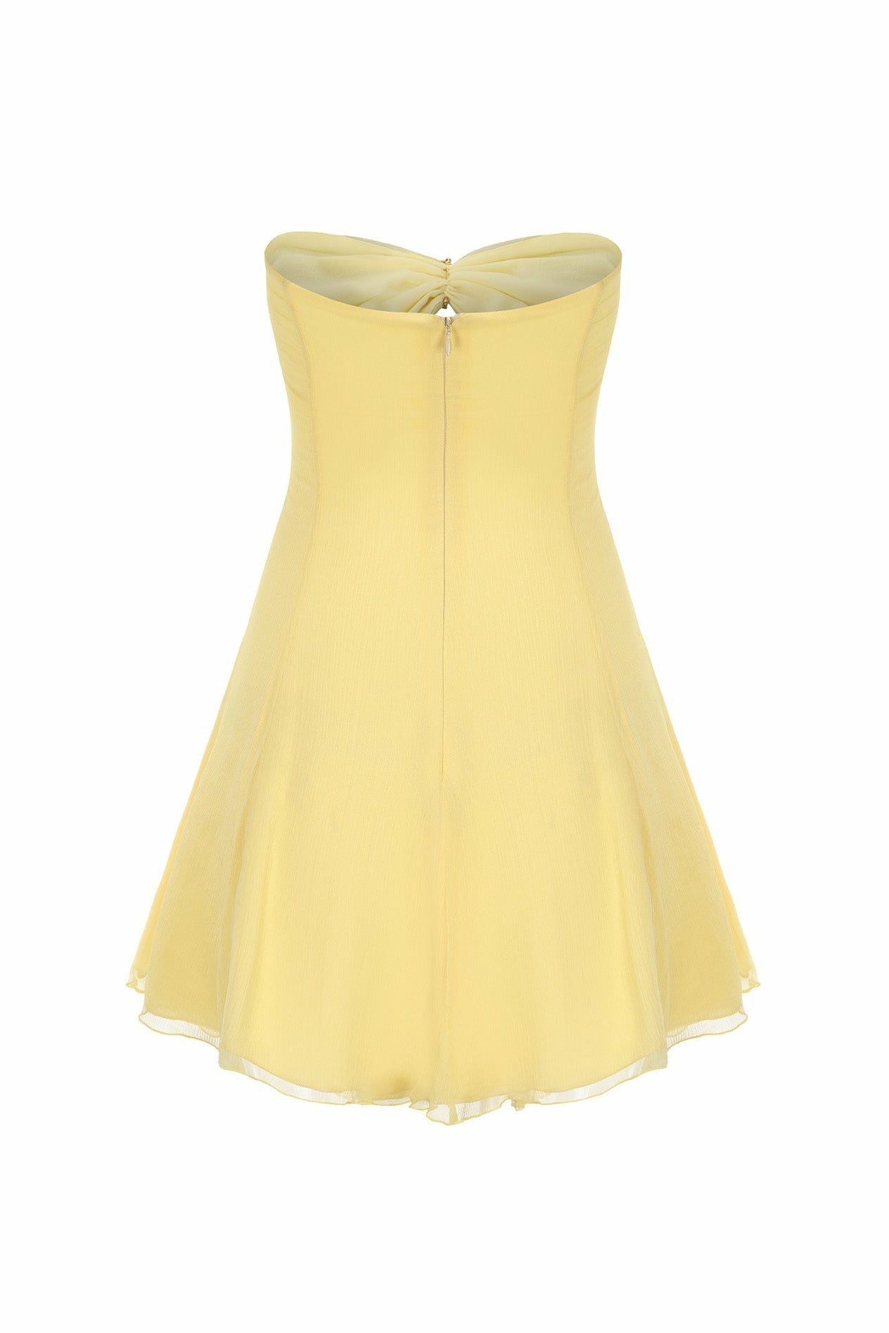 Nana Jacqueline Ilana Dress: Yellow Mini Dress for Birthday Celebration Yellow