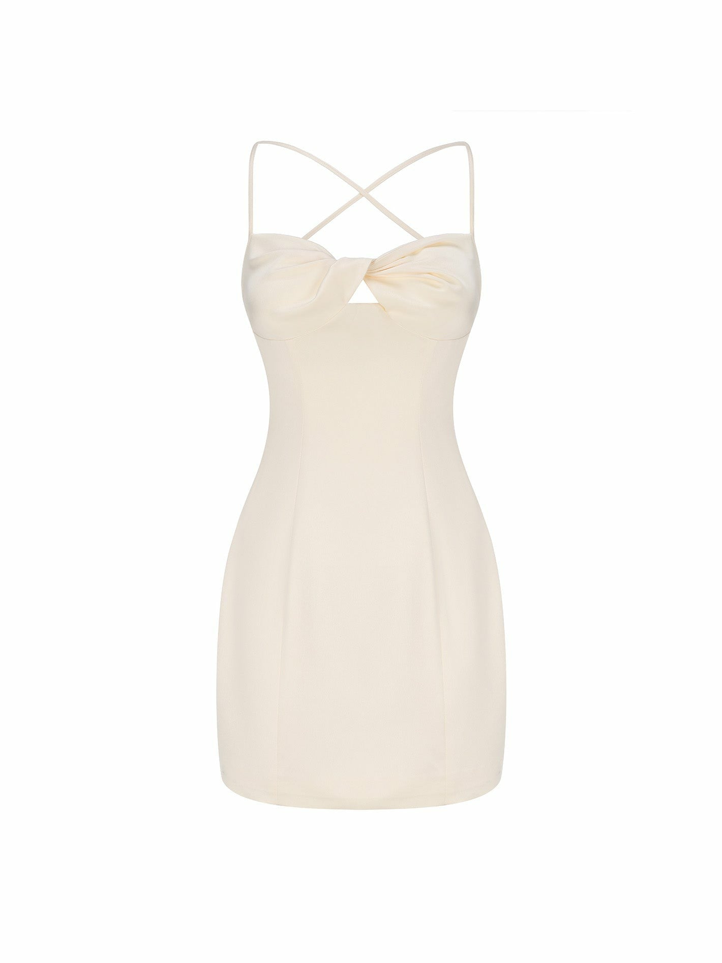 Nana Jacqueline Stacie Dress: Champagne Mini Dress for Engagement Party Champagne