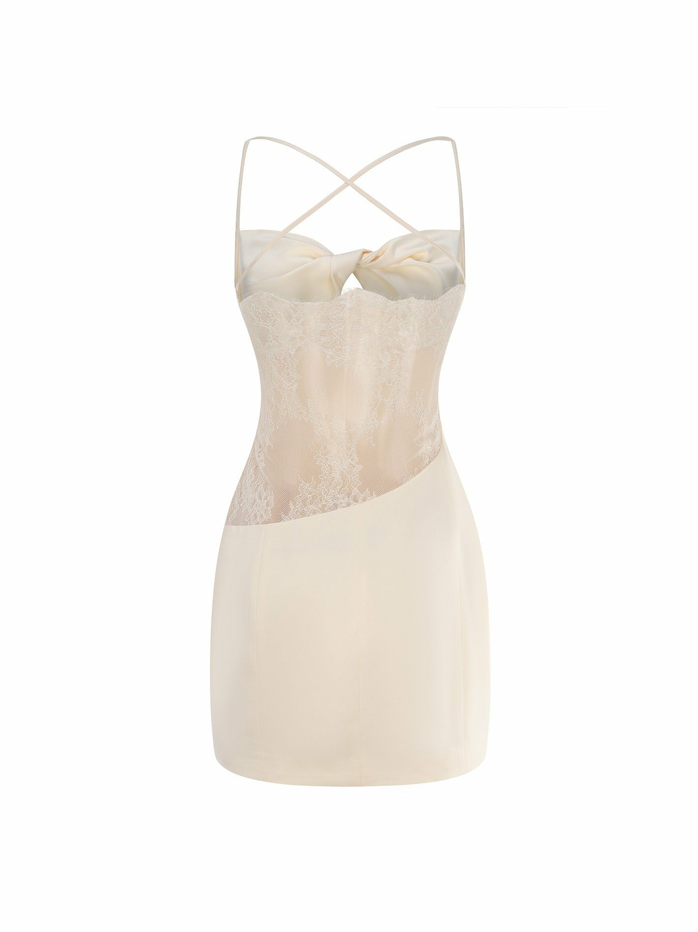 Nana Jacqueline Stacie Dress: Champagne Mini Dress for Engagement Party Champagne
