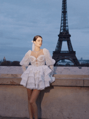 Nana Jacqueline Penelope Lace Dress: White Mini Dress for Wedding After-Party White