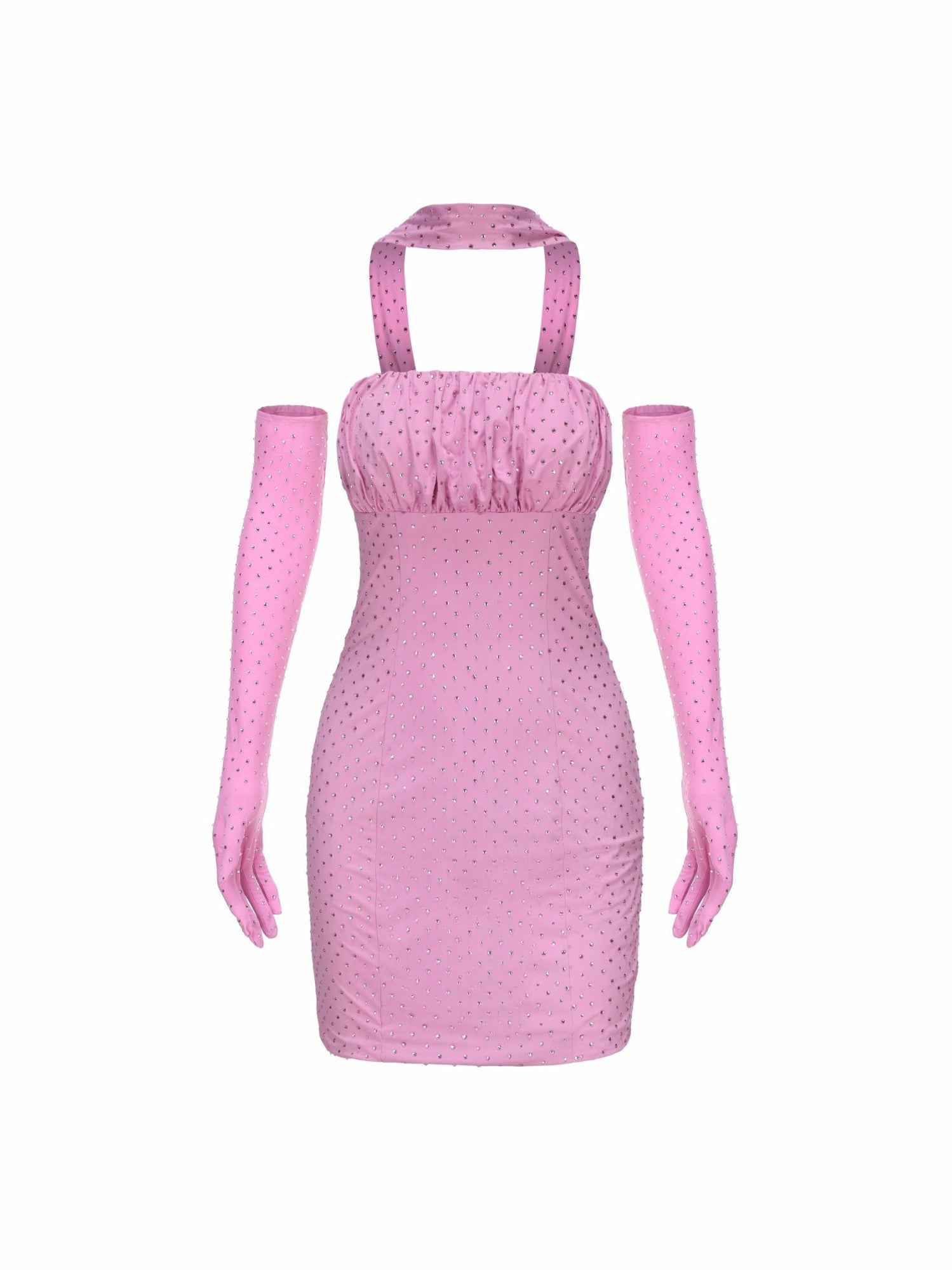 Nana Jacqueline Talia Diamond Dress: Pink Mini Dress for Birthday Celebration Pink