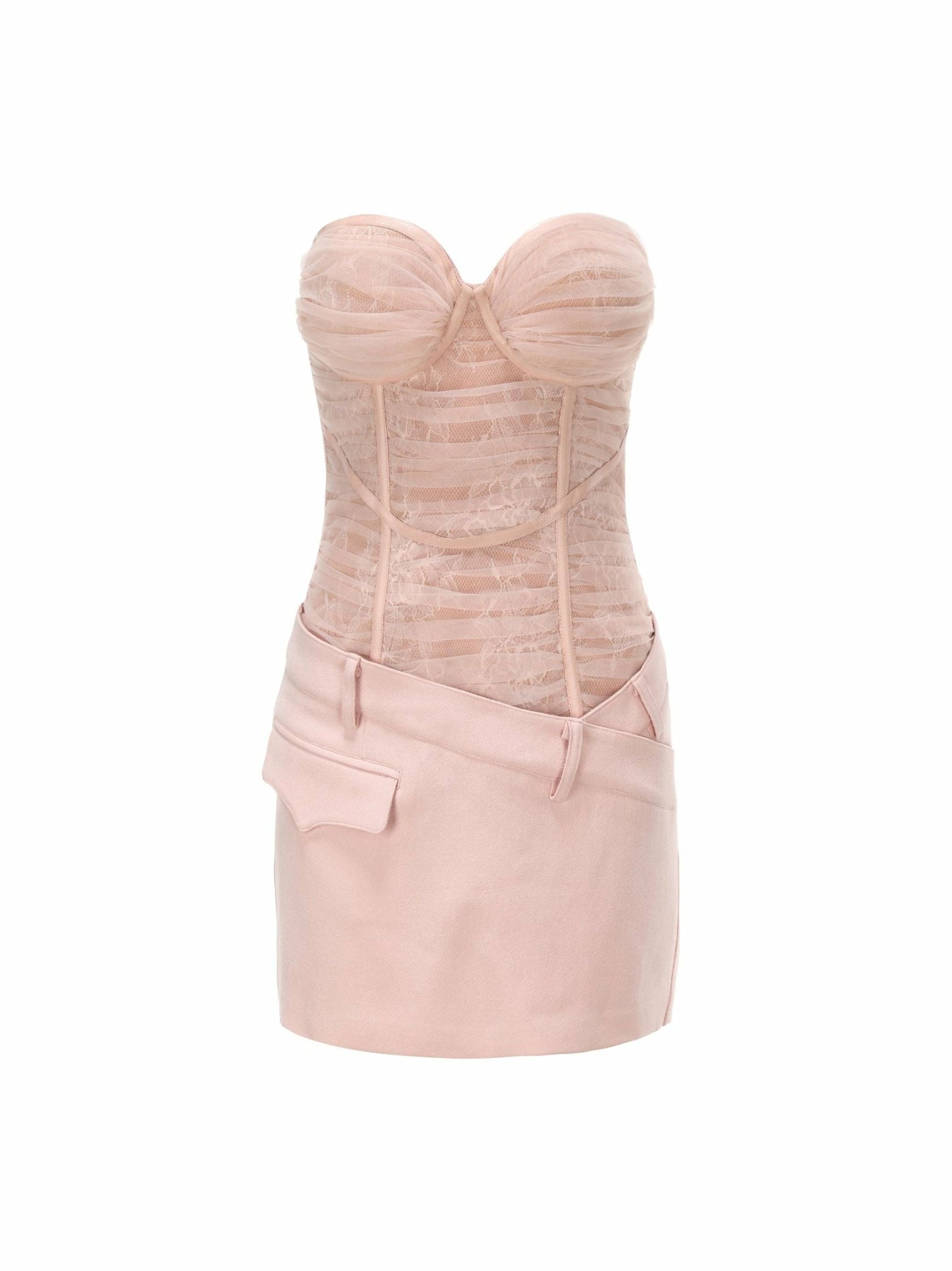 Nana Jacqueline Jane Lace Dress: Pink Mini Dress for Birthday Celebration Pink