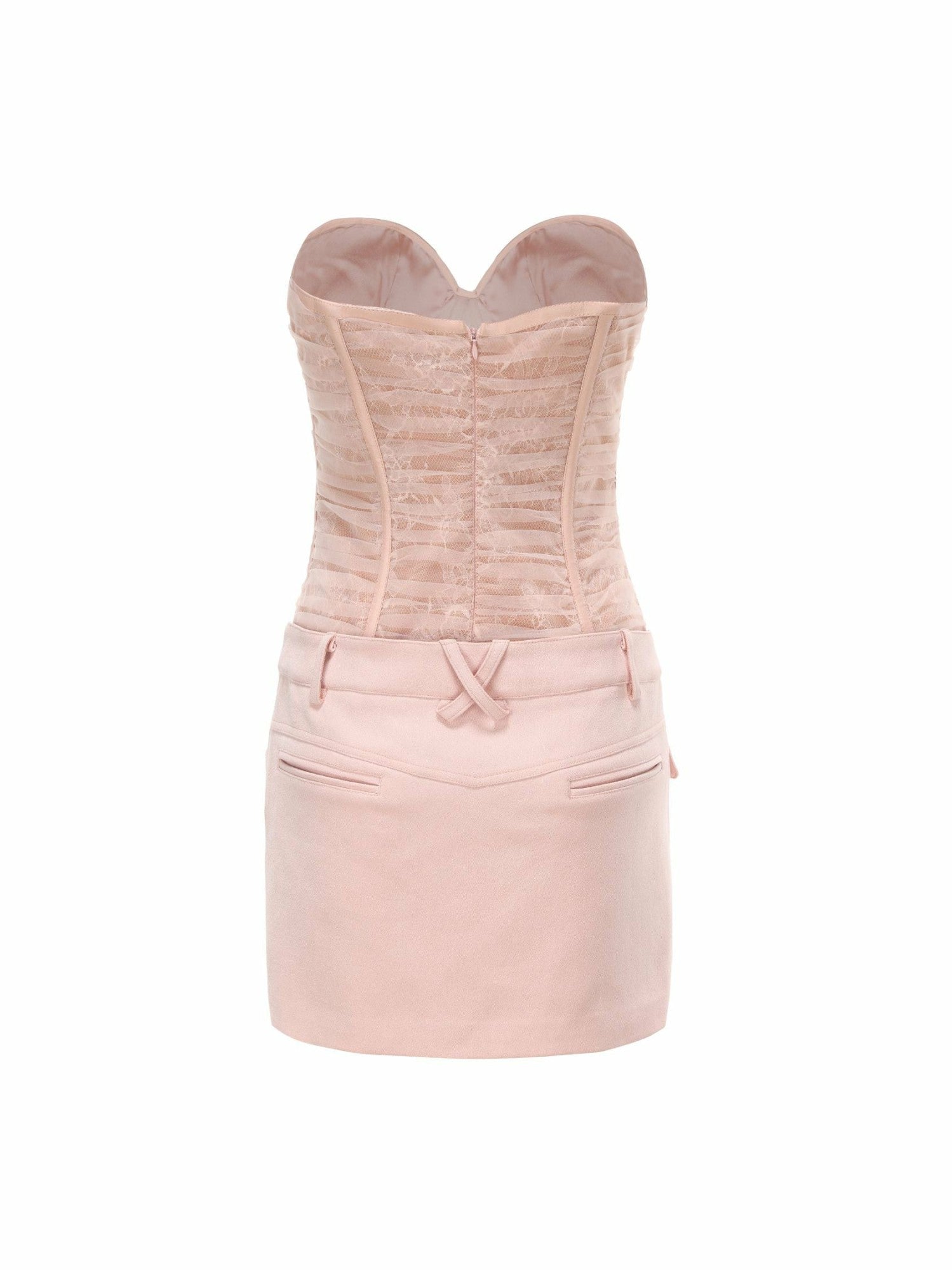 Nana Jacqueline Jane Lace Dress: Pink Mini Dress for Birthday Celebration Pink