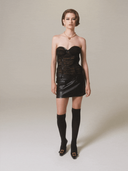Nana Jacqueline Jane Lace Dress: Black Mini Dress for Girls' Night Out Black