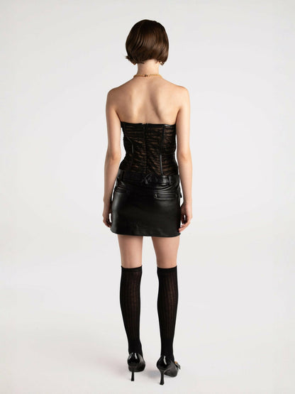 Nana Jacqueline Jane Lace Dress: Black Mini Dress for Girls' Night Out Black