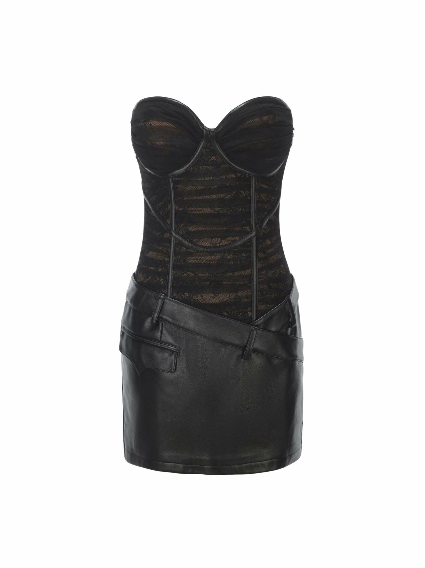 Nana Jacqueline Jane Lace Dress: Black Mini Dress for Girls' Night Out Black