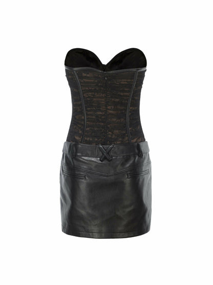 Nana Jacqueline Jane Lace Dress: Black Mini Dress for Girls' Night Out Black