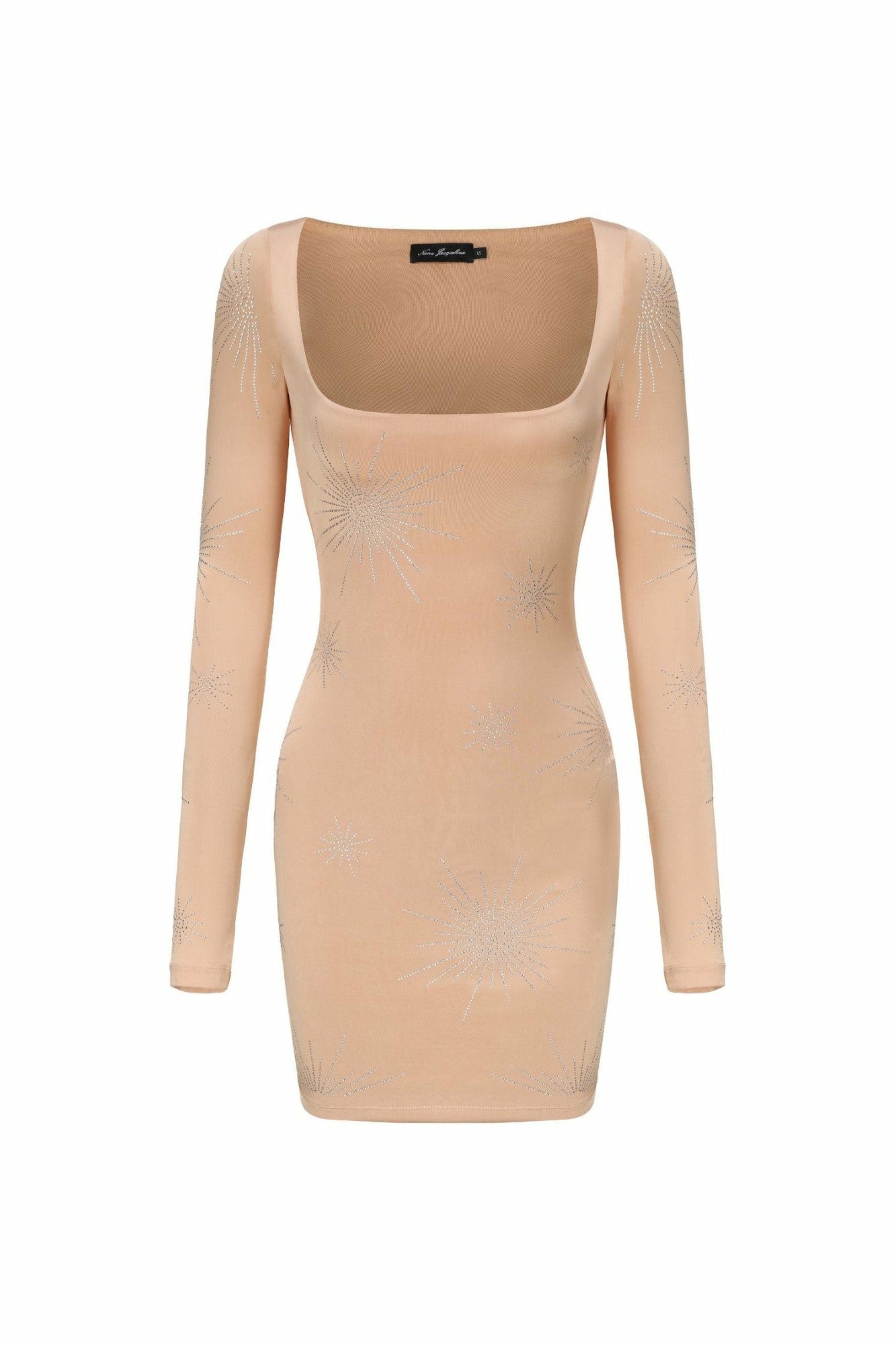 Nana Jacqueline Melanie Dress: Nude Mini Dress for Birthday Celebration Nude