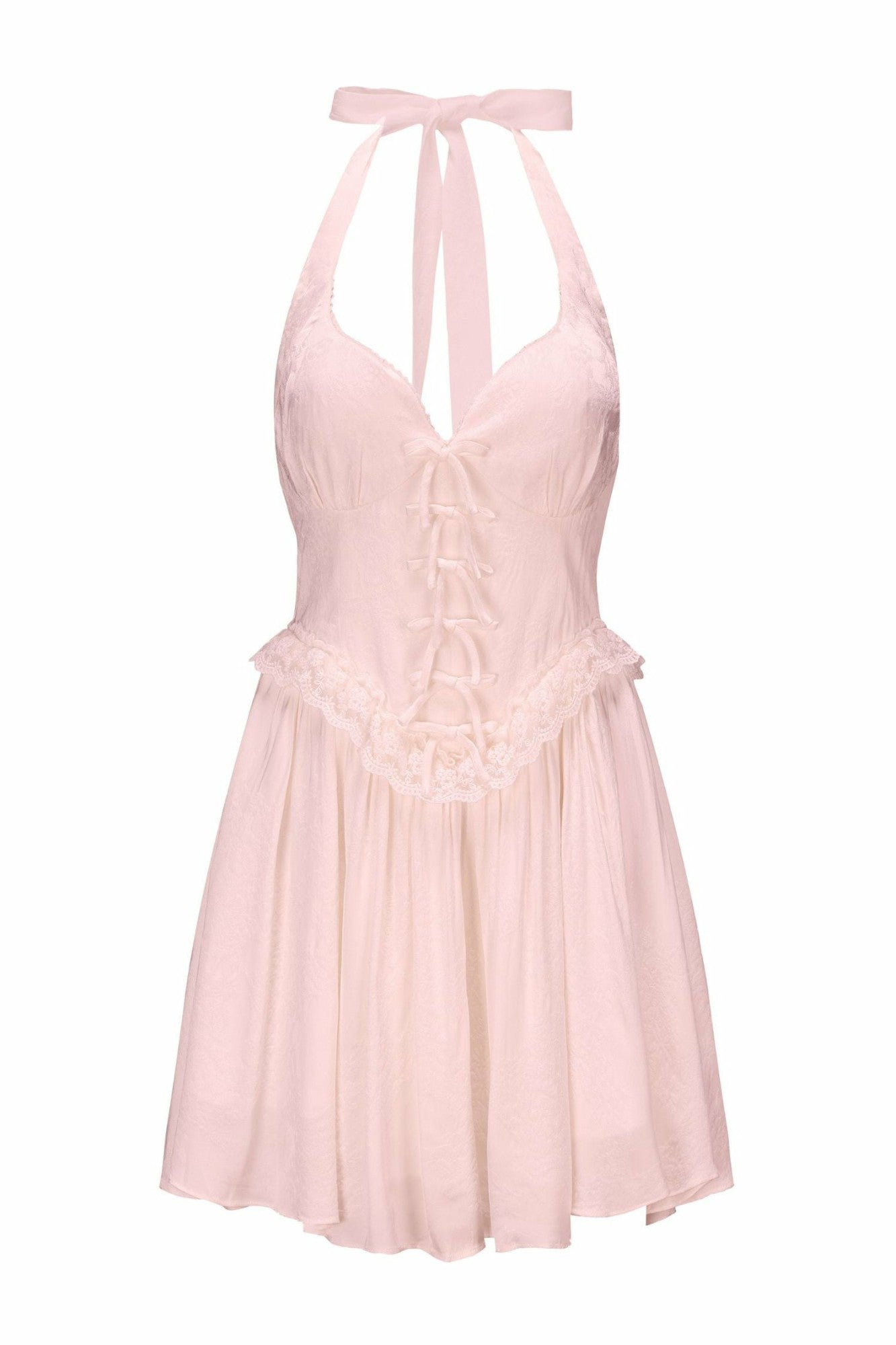 Nana Jacqueline Allie Dress: Pink Mini Dress for Birthday Celebration Pink