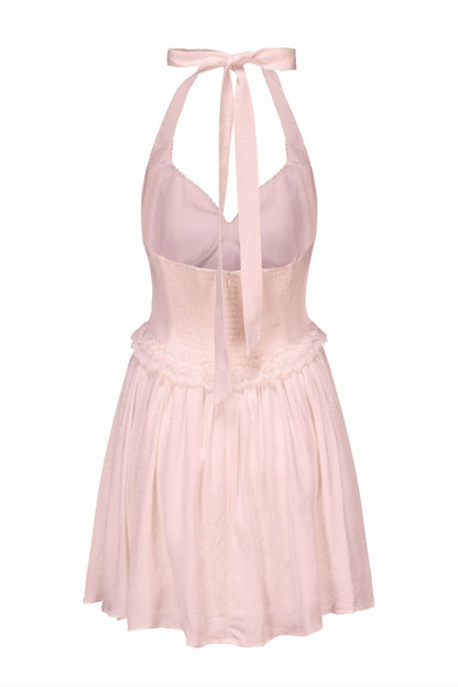 Nana Jacqueline Allie Dress: Pink Mini Dress for Birthday Celebration Pink
