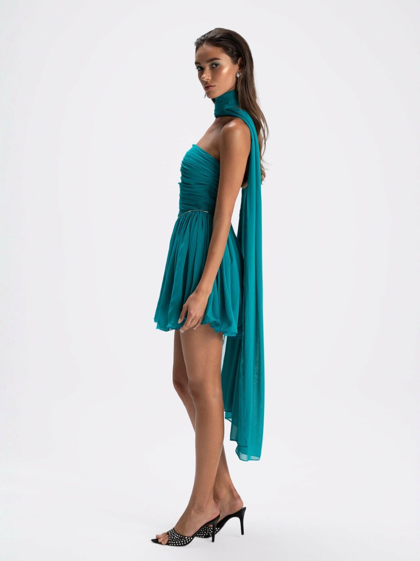 Nana Jacqueline Chloe Dress: Blue Mini Dress for Birthday Celebration Blue