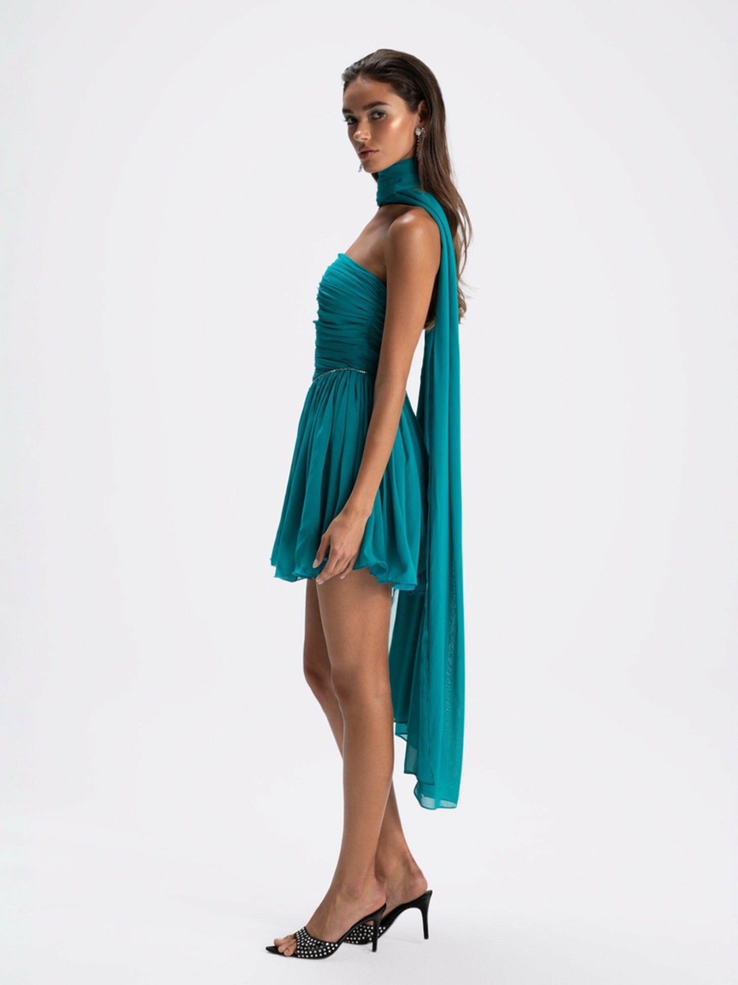 Nana Jacqueline Chloe Dress: Blue Mini Dress for Birthday Celebration Blue