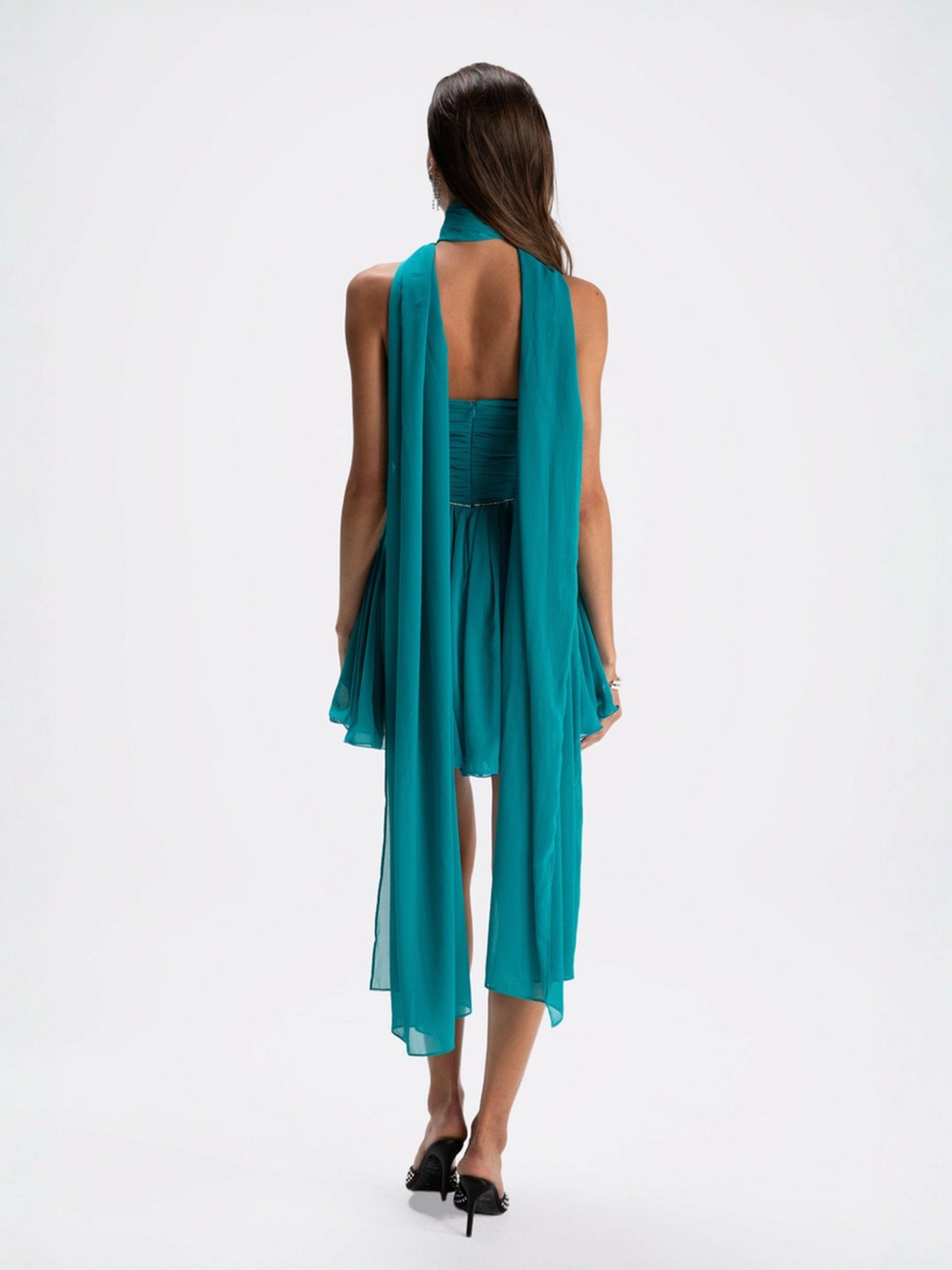 Nana Jacqueline Chloe Dress: Blue Mini Dress for Birthday Celebration Blue